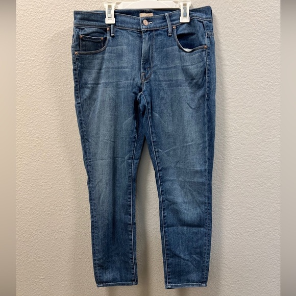 MOTHER Women's Skinny Not Skinny Jeans Blue Skies Tomorrow size 29 - Picture 1 of 7